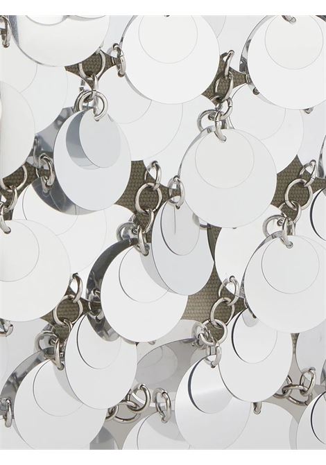 RABANNE Borsa Grande Sparkle Discs In Argento - RABANNE