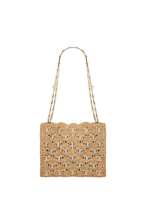 RABANNE Borsa Iconic 1969 In Rafia Naturale Intrecciata - RABANNE