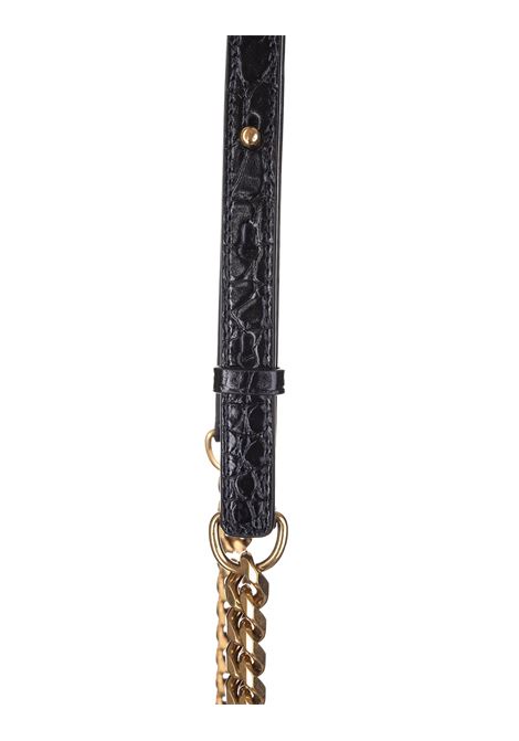 ALEXANDER MCQUEEN Borsa Jewelled Satchel Nera E Oro - ALEXANDER MCQUEEN