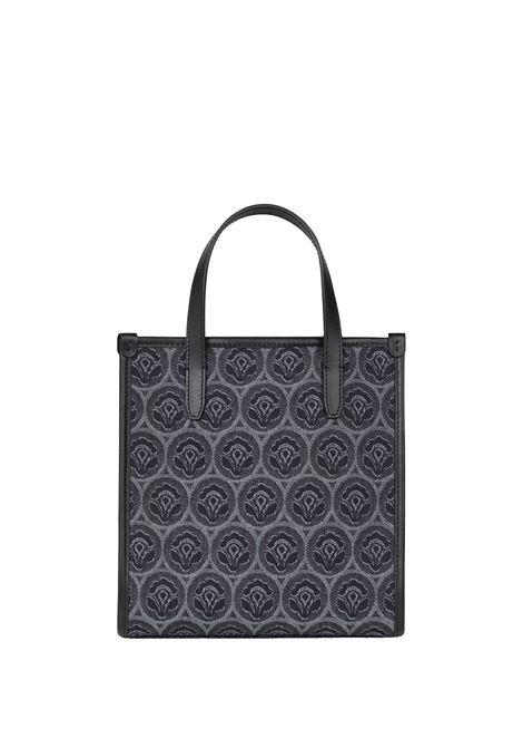 ETRO Borsa Love Trotter Media In Denim Jacquard Blu - ETRO