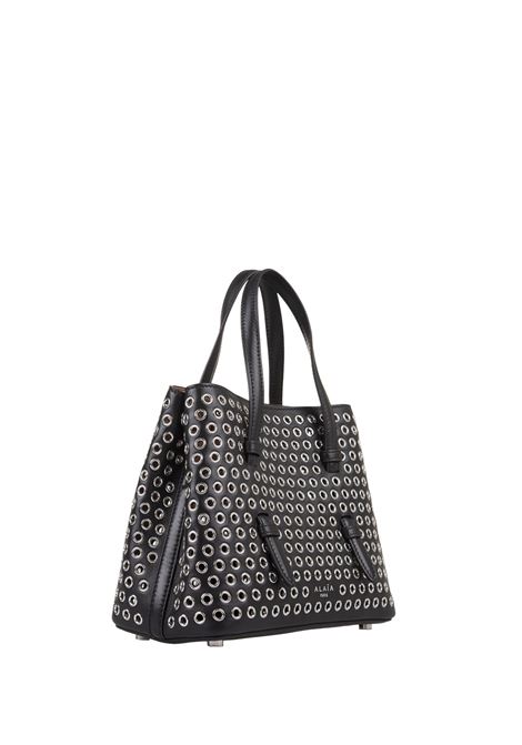 ALAIA Borsa Mina 20 In Pelle Nera Con Borchie - ALAIA