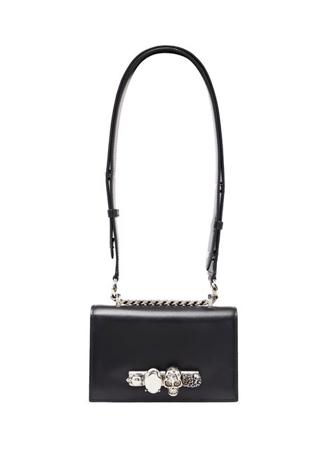 ALEXANDER MCQUEEN Borsa Mini Biker Jewelled Satchel Nera - ALEXANDER MCQUEEN