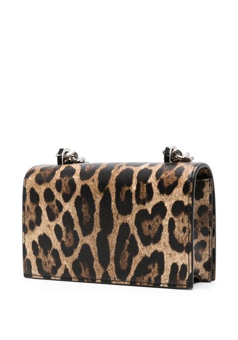 ALEXANDER MCQUEEN Borsa Mini Jewelled Satchel Con Stampa Leopardo - ALEXANDER MCQUEEN