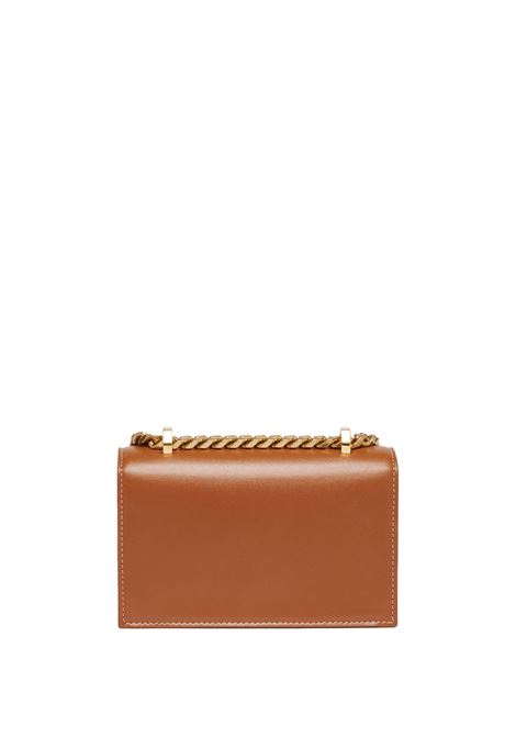 ALEXANDER MCQUEEN Borsa Mini Jewelled Satchel In Cuoio Caramello - ALEXANDER MCQUEEN