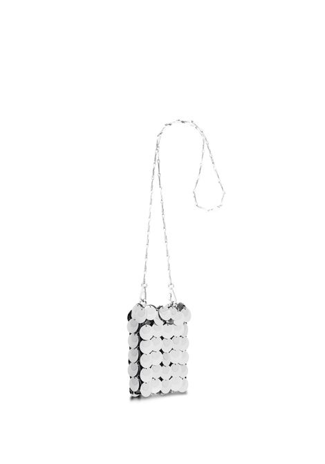 RABANNE Borsa Mini Sac Soir Sparkle In Silver - RABANNE