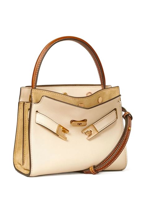 TORY BURCH Borsa Petite Double Lee Radziwill In New Cream - TORY BURCH
