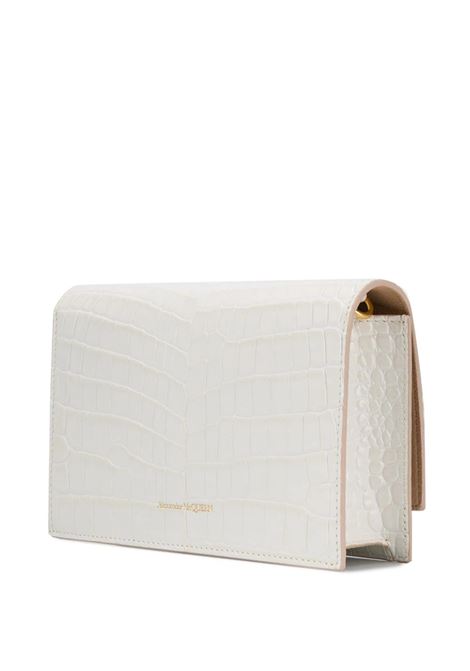 ALEXANDER MCQUEEN Borsa Skull Piccola Avorio Scuro E Oro - ALEXANDER MCQUEEN