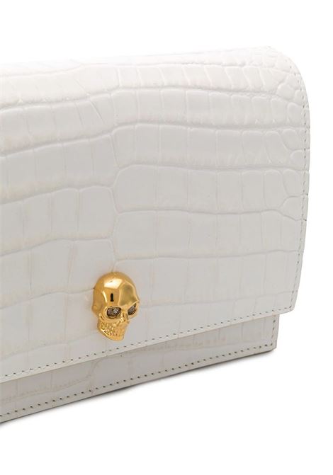 ALEXANDER MCQUEEN Borsa Skull Piccola Avorio Scuro E Oro - ALEXANDER MCQUEEN