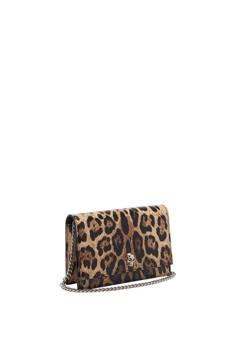 ALEXANDER MCQUEEN Borsa Skull Piccola Con Stampa Leopardo - ALEXANDER MCQUEEN