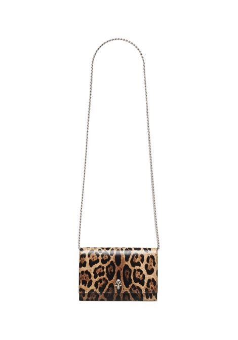 ALEXANDER MCQUEEN Borsa Skull Piccola Con Stampa Leopardo - ALEXANDER MCQUEEN