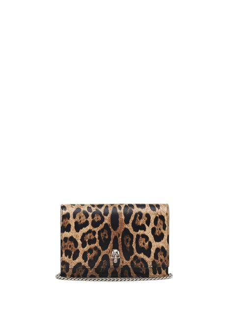 ALEXANDER MCQUEEN Borsa Skull Piccola Con Stampa Leopardo - ALEXANDER MCQUEEN
