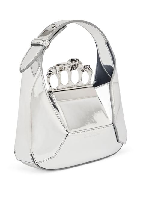 ALEXANDER MCQUEEN Borsa The Jewelled Hobo Argento - ALEXANDER MCQUEEN