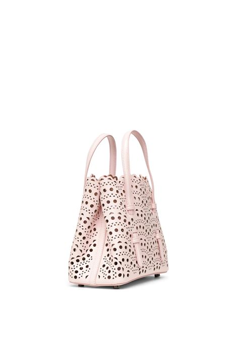 ALAIA Borsa Tote Mina 20 Rosa In Vitello Vienne - ALAIA