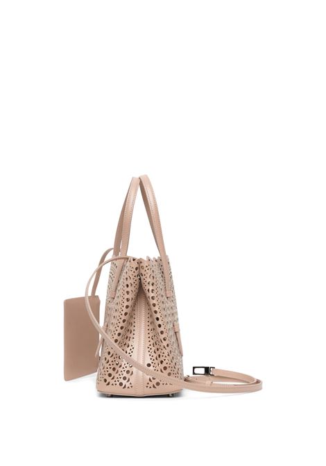 ALAIA Borsa Tote Mina 25 Sabbia In Vitello New Vienne - ALAIA