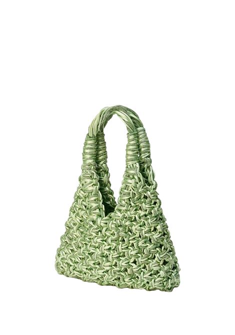 HIBOURAMA Borsa Vannifique In Satin Crisolite - HIBOURAMA