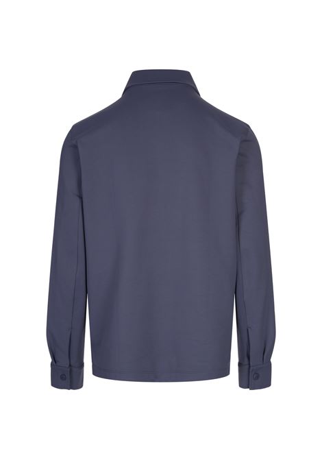 BOSS Sovracamicia Blu Con Zip - BOSS