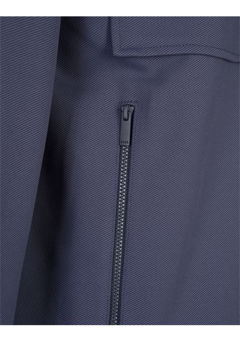 BOSS Sovracamicia Blu Con Zip - BOSS