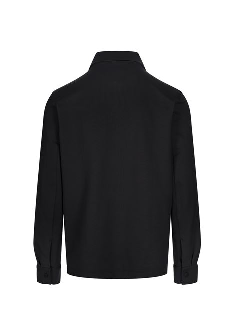 BOSS Sovracamicia Nera Con Zip - BOSS