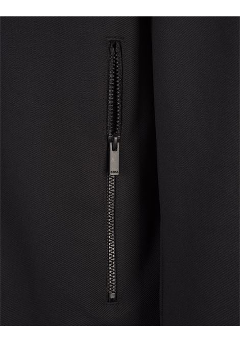 BOSS Sovracamicia Nera Con Zip - BOSS