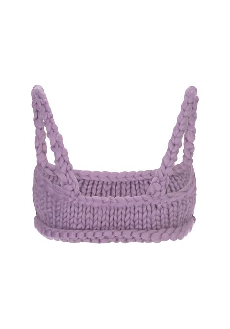 HOPE MACAULAY Bralette Block Colossal Knit Lilla - HOPE MACAULAY
