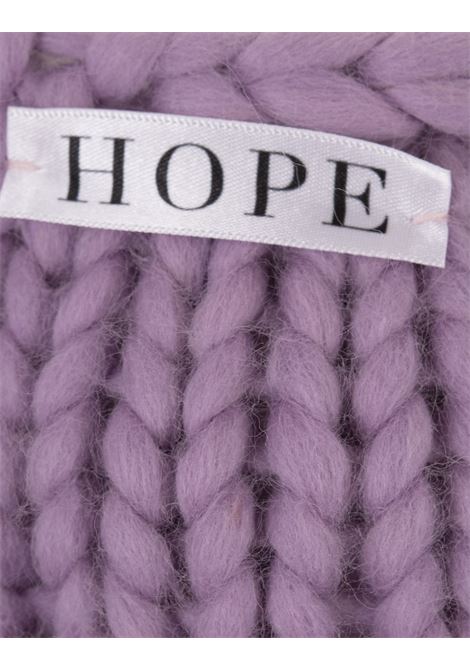 HOPE MACAULAY Bralette Block Colossal Knit Lilla - HOPE MACAULAY