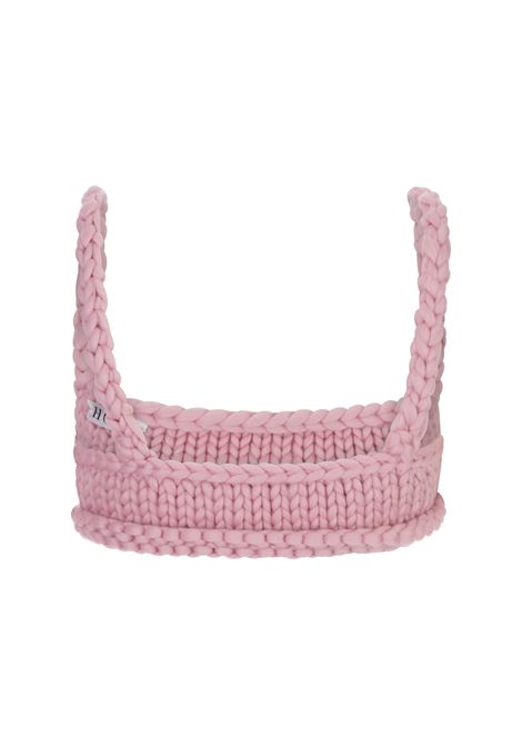 HOPE MACAULAY Bralette Block Colossal Knit Rosa - HOPE MACAULAY