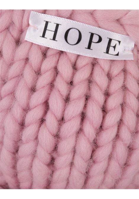 HOPE MACAULAY Bralette Block Colossal Knit Rosa - HOPE MACAULAY