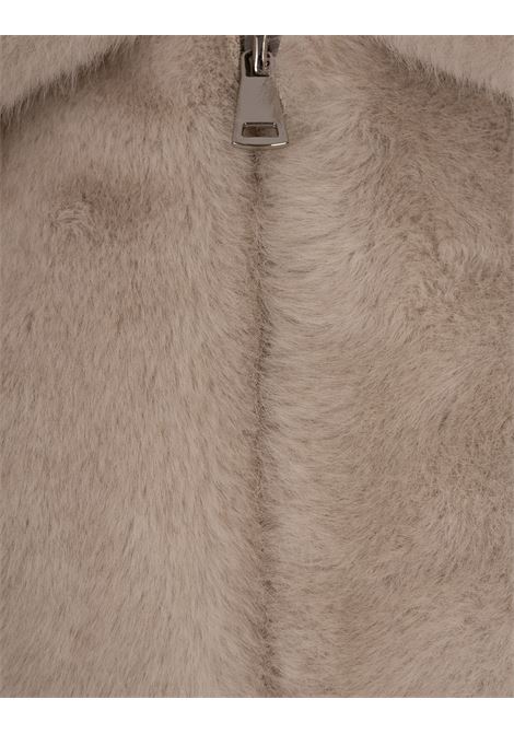 VALENTINI 1972 Caban Corto In Finta Pelliccia Beige - VALENTINI 1972