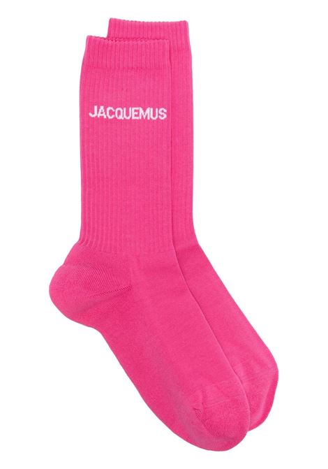 JACQUEMUS Calzini Les Chaussettes Jacquemus Rosa Neon - JACQUEMUS