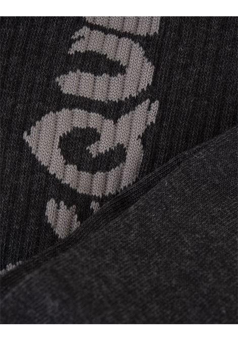 ALEXANDER MCQUEEN Calzini McQueen Graffiti Grigio Carbone - ALEXANDER MCQUEEN
