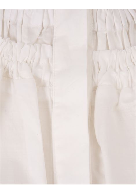 JIL SANDER Camicia Bianca Con Arricciatura Sul Collo - JIL SANDER