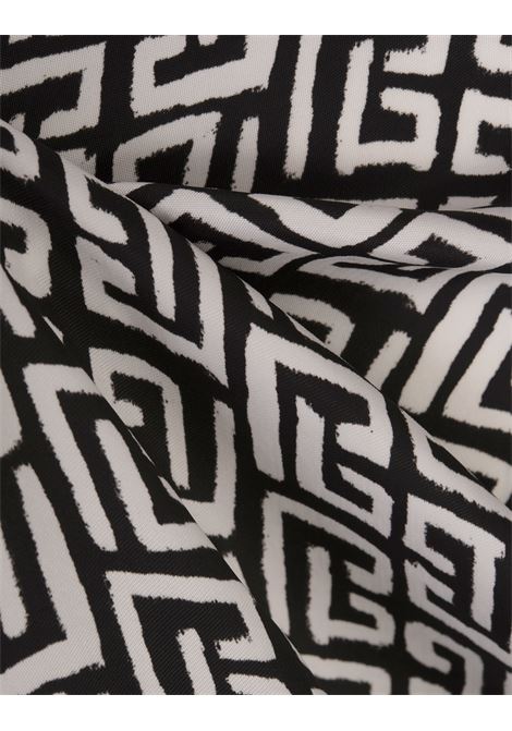 BALMAIN Camicia Bowling Con Monogramma All-Over - BALMAIN