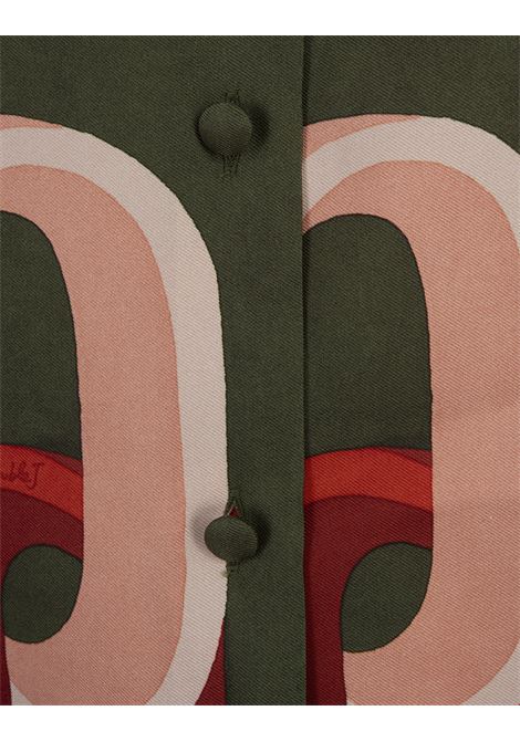 LA DOUBLE J Camicia Boy In Prometheus Placée Camouflage In Silk Twill - LA DOUBLE J