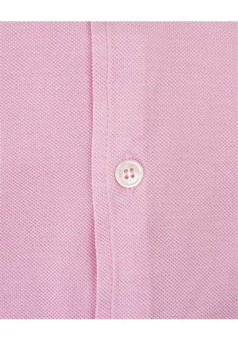 FEDELI Camicia Classica Rosa In Piquet Leggero - FEDELI