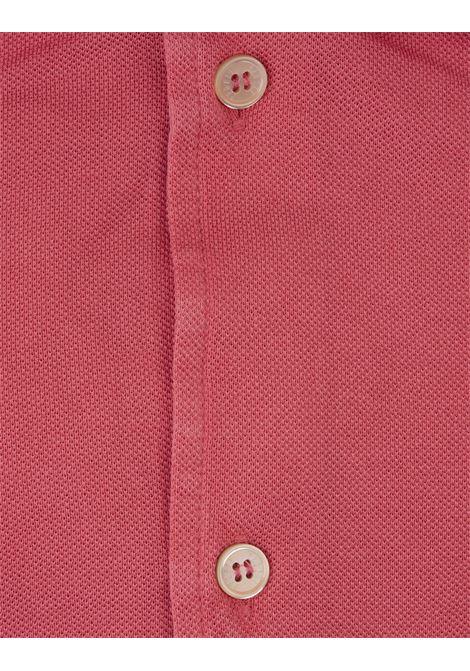 FEDELI Camicia Classica Rossa In Piquet Leggero - FEDELI