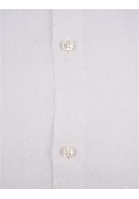 FEDELI Camicia Classica Uomo In Cotone Leggero Bianco - FEDELI