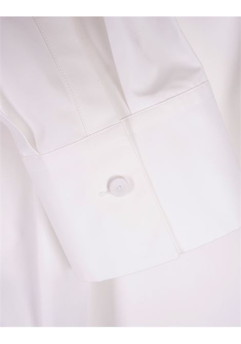 JIL SANDER Camicia Crop Boxy In Popeline Bianco - JIL SANDER
