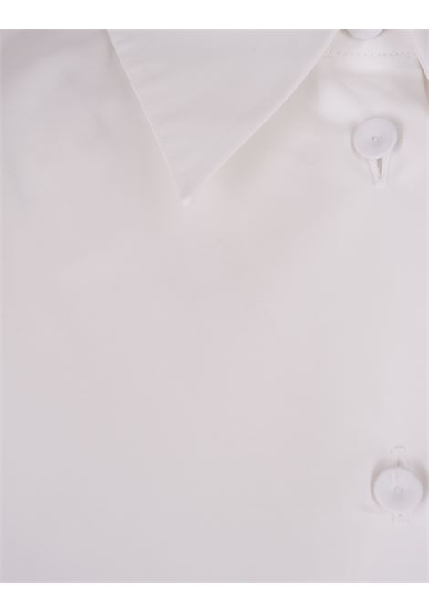JIL SANDER Camicia Cropped In Popeline Bianco - JIL SANDER