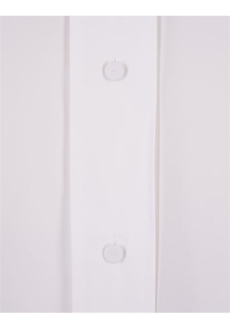 JIL SANDER Camicia In Popeline Bianco Con Clip Gioiello - JIL SANDER