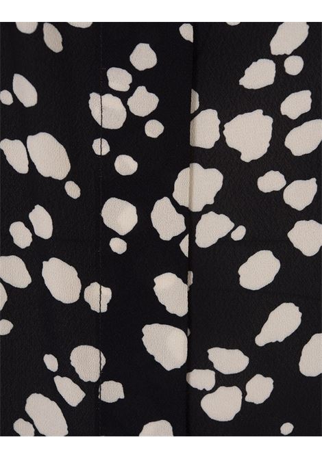 MSGM Camicia In Satin Nero Con Stampa MSGM Pois - MSGM
