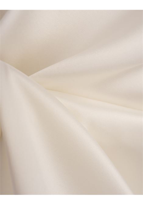 ERMANNO SCERVINO Camicia In Seta Bianca Con Fiocco Al Collo - ERMANNO SCERVINO