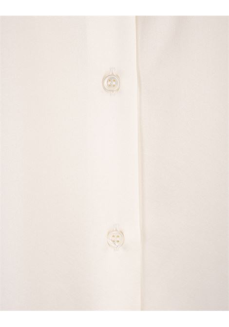 ERMANNO SCERVINO Camicia In Seta Bianca Con Fiocco Al Collo - ERMANNO SCERVINO