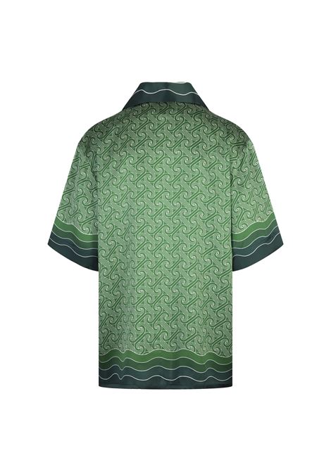 CASABLANCA Camicia In Seta Column Monogram - CASABLANCA