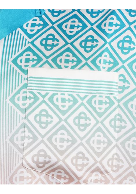 CASABLANCA Camicia In Seta Gradient Monogram - CASABLANCA