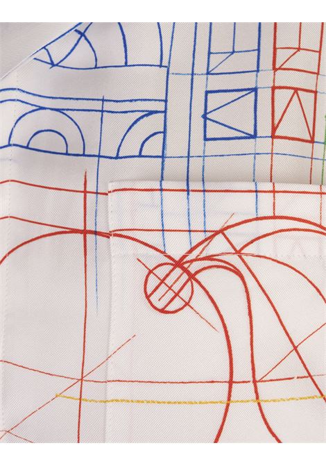 CASABLANCA Camicia In Seta Tennis Play In Progress - CASABLANCA