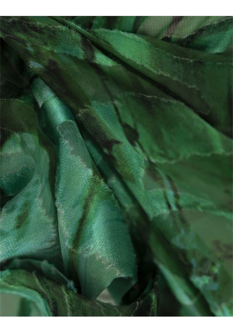 ROBERTO CAVALLI Camicia Malachite In Raso Devoré Stampato - ROBERTO CAVALLI