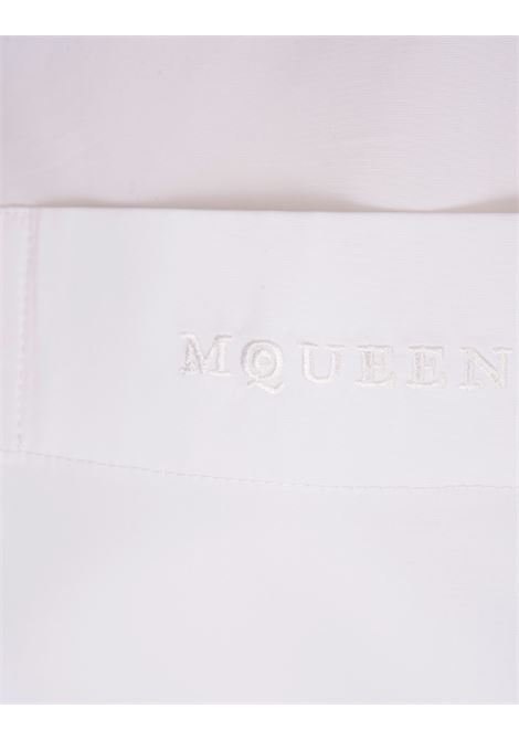 ALEXANDER MCQUEEN Camicia Militare Cropped Boxy In Bianco Ottico - ALEXANDER MCQUEEN
