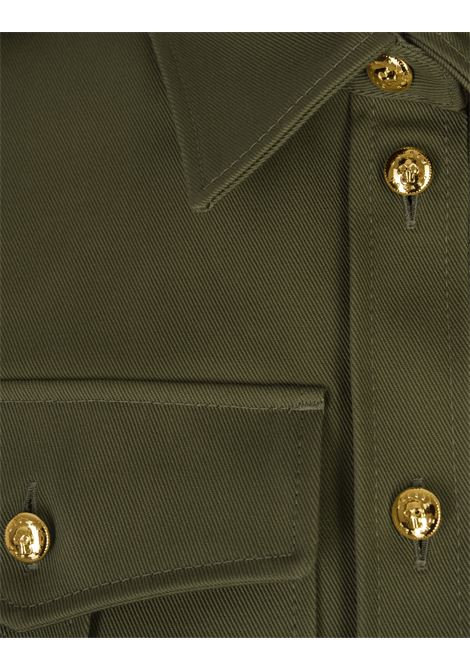 ALEXANDER MCQUEEN Camicia Military Crop Verde - ALEXANDER MCQUEEN