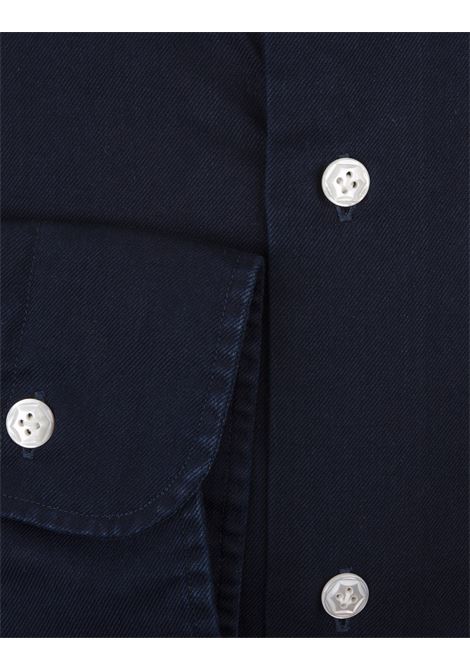 DANDY LIFE Camicia Regular Fit In Cotone Denim Blu Scuro - DANDY LIFE