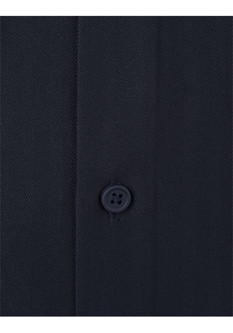 BOSS Camicia Slim Fit Blu In Materiale Elasticizzato Ad Alte Prestazioni A Spina Di Pesce - BOSS